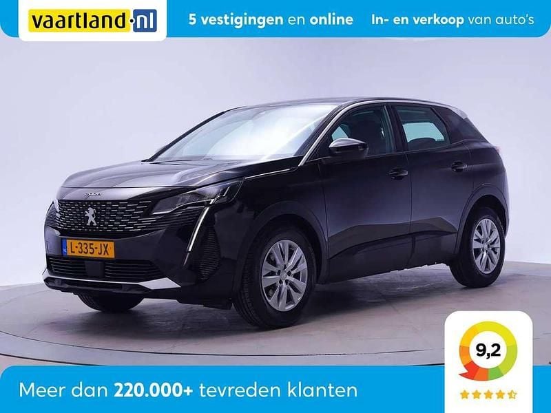 Zwart, metallic lak Gebruikt 2021 Peugeot 3008 Active SUV | € 18.445 (Super prijs) - Afbeelding 1/3