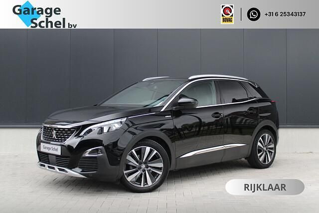 Zwart Gebruikt 2019 Peugeot 3008 GT-line SUV | € 19.950 (Iets duurder) - Afbeelding 1/4