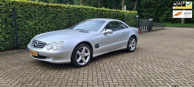 Grijs Gebruikt 2002 Mercedes SL500 Cabriolet | € 21.950 (Eerlijke prijs) - Afbeelding 1/4