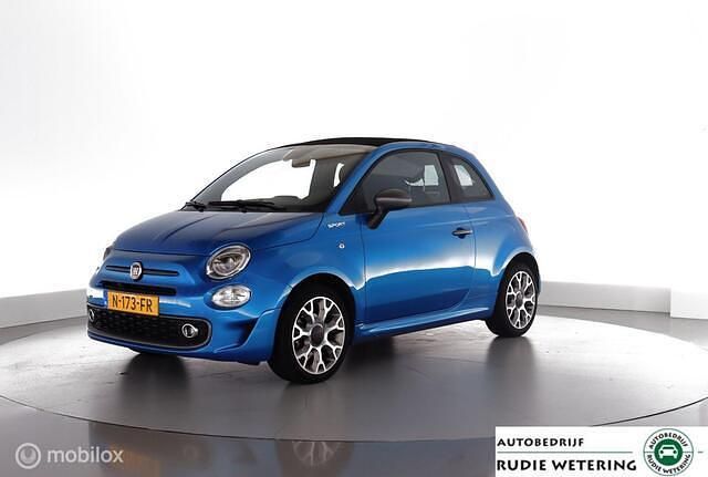 Occasion Fiat 500C Sport 69 PK (50 kW) 2021 Blauw Cabriolet