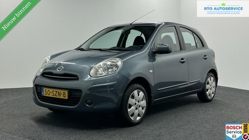 Grijs Gebruikt 2012 Nissan Micra Acenta Hatchback | € 5.500 (Eerlijke prijs) - Afbeelding 1/4