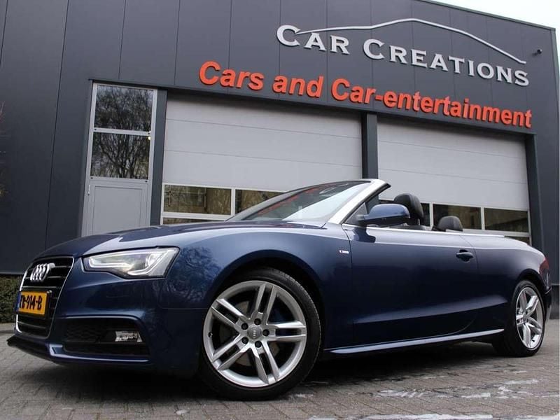 Blauw (metallic) Occasion 2016 Audi A5 Cabriolet S-Line Cabriolet | € 23.950 (Eerlijke prijs) - Afbeelding 1/4