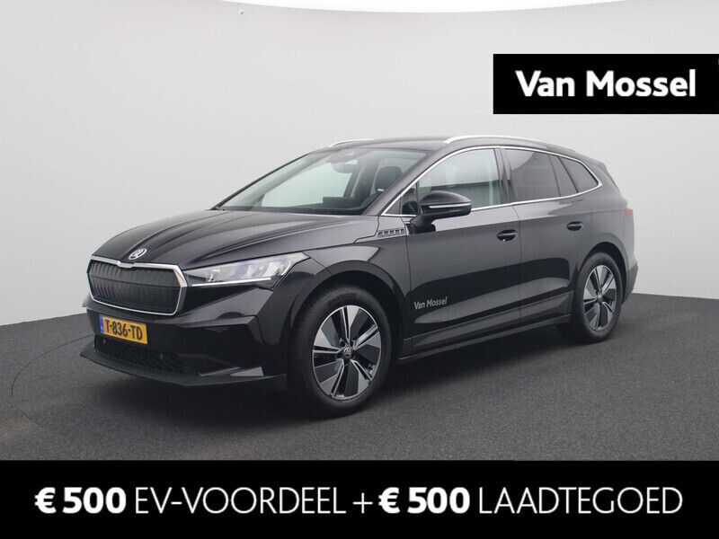 Zwart, metallic lak Gebruikt 2023 Skoda Enyaq iV SUV | € 42.900 (Iets duurder) - Afbeelding 1/4