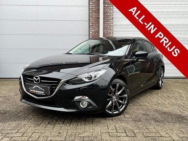 Zwart Occasion 2014 Mazda 3 Hatchback | € 10.950 (Eerlijke prijs) - Afbeelding 1/4