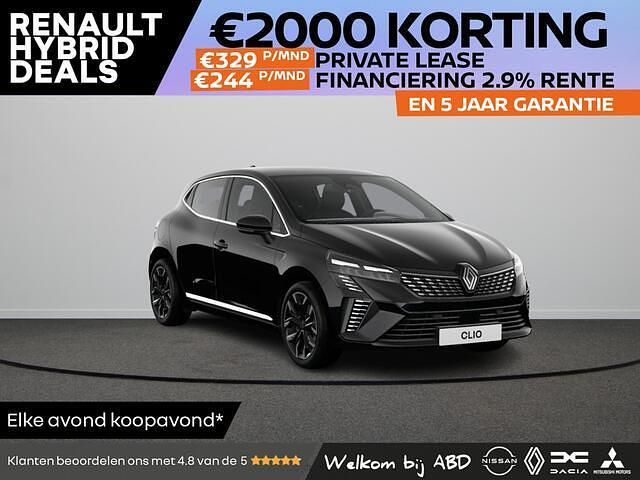 Zwart Nieuw 2025 Renault Clio V Techno Hatchback | € 28.169 (Eerlijke prijs) - Afbeelding 1/2