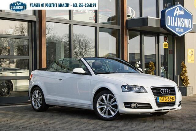 Wit Occasion 2012 Audi A3 Cabriolet Attraction Cabriolet | € 9.744 (Iets duurder) - Afbeelding 1/4