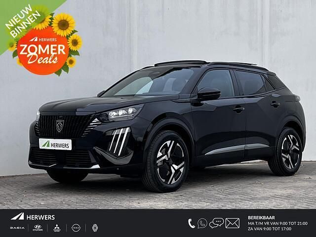 Zwart Nieuw 2025 Peugeot 2008 GTi SUV | € 36.995 (Eerlijke prijs) - Afbeelding 1/4