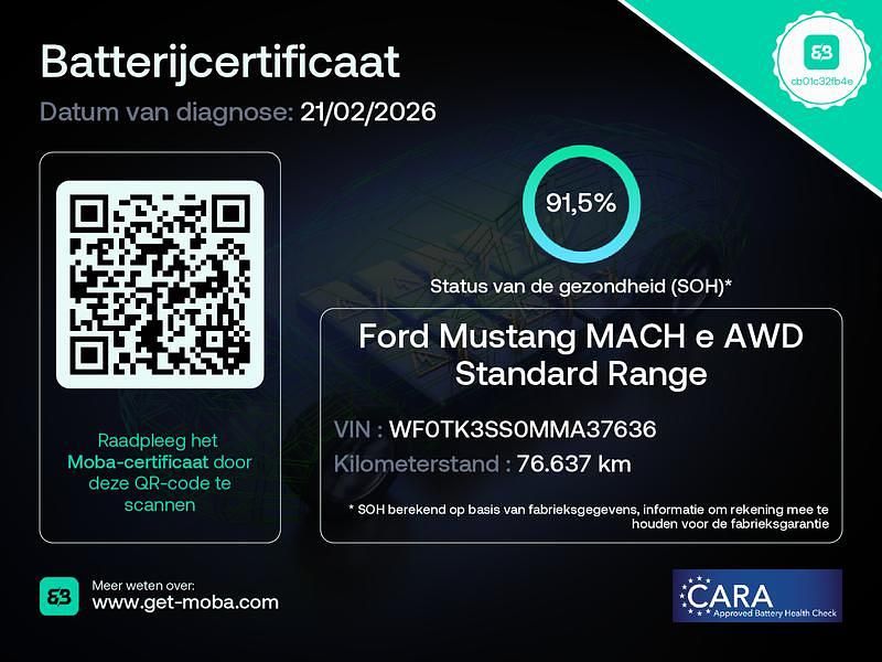 Occasion Ford Mustang Mach-E GT Sport 274 kW (373 PK) 2021 Blauw metallic SUV
