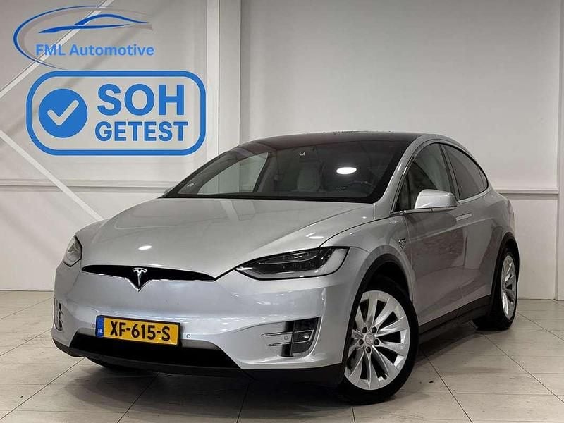 Grijs Gebruikt 2018 Tesla Model X SUV | € 31.900 (Goede deal) - Afbeelding 1/4