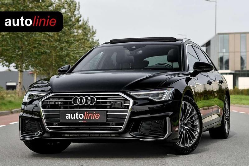 Zwart Gebruikt 2019 Audi A6 S-Line Stationwagen | € 29.700 (Eerlijke prijs) - Afbeelding 1/2