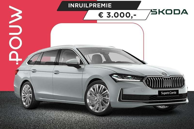 Zilver Nieuw 2024 Skoda Superb First Edition Stationwagen | € 60.750 - Afbeelding 1/4