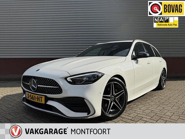 Wit Gebruikt 2021 Mercedes C200 AMG line Stationwagen | € 35.450 (Super prijs) - Afbeelding 1/2