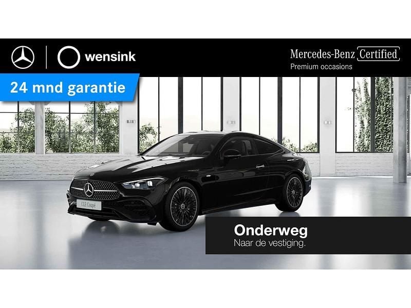 Zwart Gebruikt 2024 Mercedes E300 AMG line Coupé | € 63.850 (Super prijs) - Afbeelding 1/4