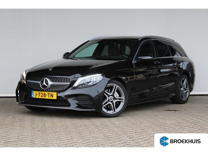 Zwart Gebruikt 2020 Mercedes C180 Business Stationwagen | € 27.900 (Eerlijke prijs) - Afbeelding 1/4