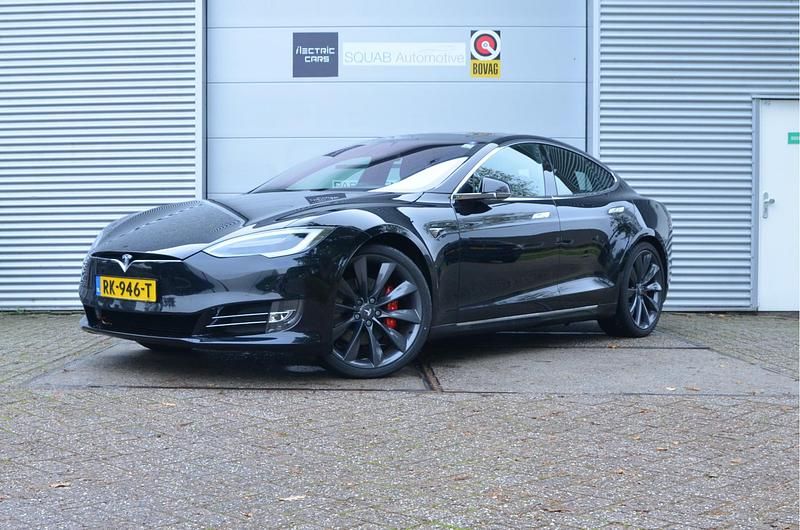Zwart Gebruikt 2017 Tesla Model S Performance Hatchback | € 32.499 - Afbeelding 1/4