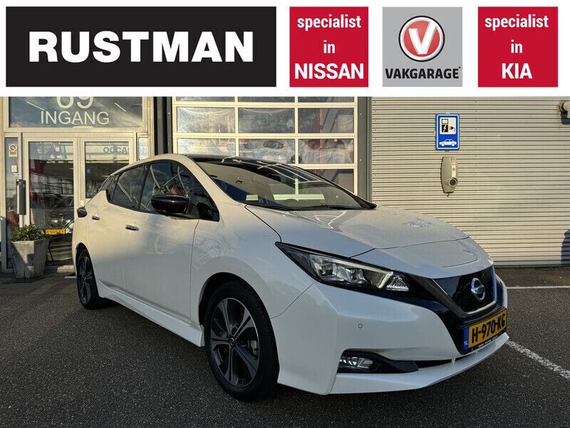 Wit Gebruikt 2020 Nissan Leaf Tekna Hatchback | € 16.950 (Duur) - Afbeelding 1/4