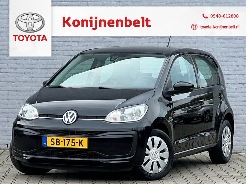 Zwart, metallic lak Gebruikt 2018 VW up! move up! Hatchback | € 6.995 (Eerlijke prijs) - Afbeelding 1/3