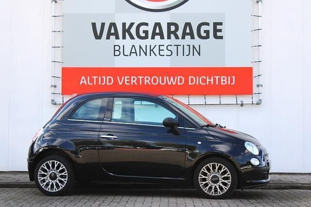 Zwart Gebruikt 2013 Fiat 500 Lounge Cabriolet | € 6.880 (Eerlijke prijs) - Afbeelding 1/4