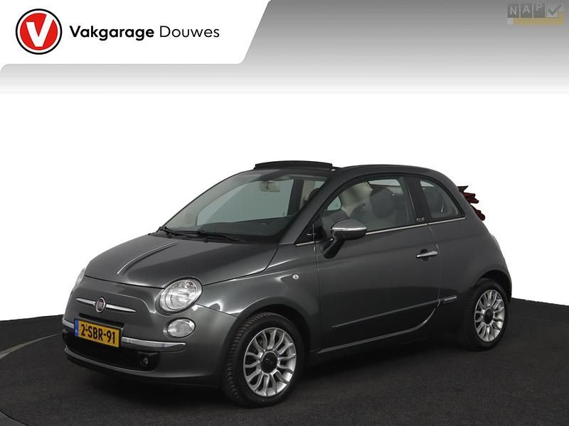 Grijs Gebruikt 2013 Fiat 500C Lounge Cabriolet | € 7.450 (Eerlijke prijs) - Afbeelding 1/4