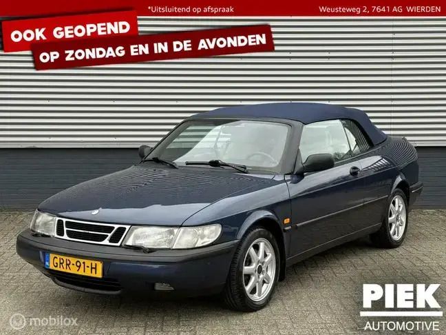 Blauw Gebruikt 1996 Saab 900 Cabriolet Cabriolet | € 3.999 - Afbeelding 1/3