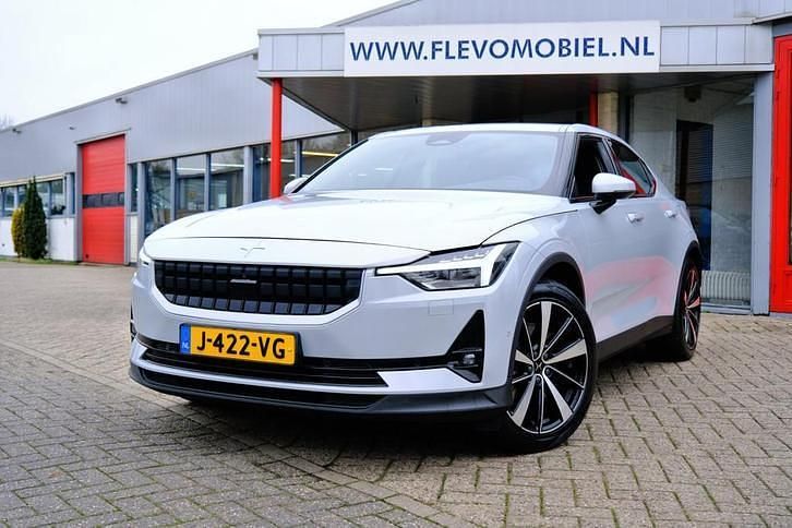 Grijs (metallic) Gebruikt 2020 Polestar 2 Long Range Dual motor Hatchback | € 21.950 (Eerlijke prijs) - Afbeelding 1/4