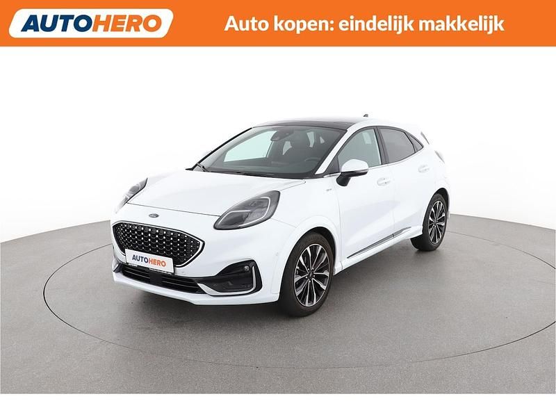 Wit (metallic) Occasion 2023 Ford Puma ST-Line X SUV | € 18.249 (Super prijs) - Afbeelding 1/4