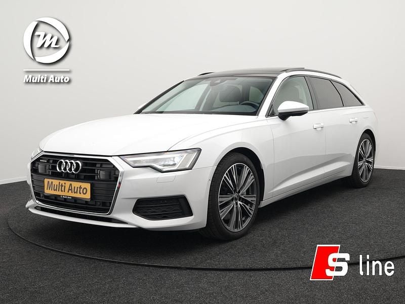 Wit Gebruikt 2022 Audi A6 S-Line Stationwagen | € 34.940 - Afbeelding 1/3