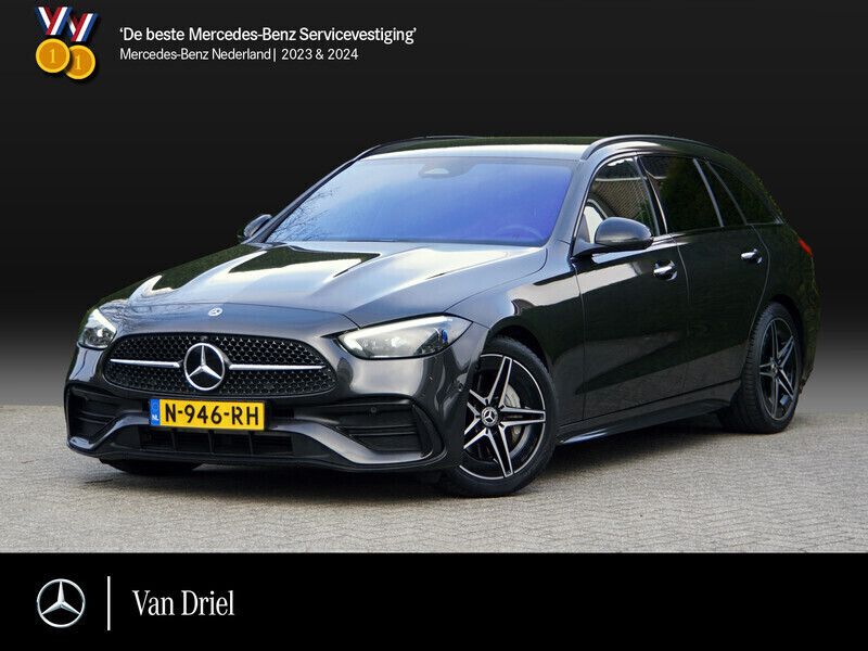 Grijs Gebruikt 2022 Mercedes C200 AMG line Stationwagen | € 33.750 - Afbeelding 1/4