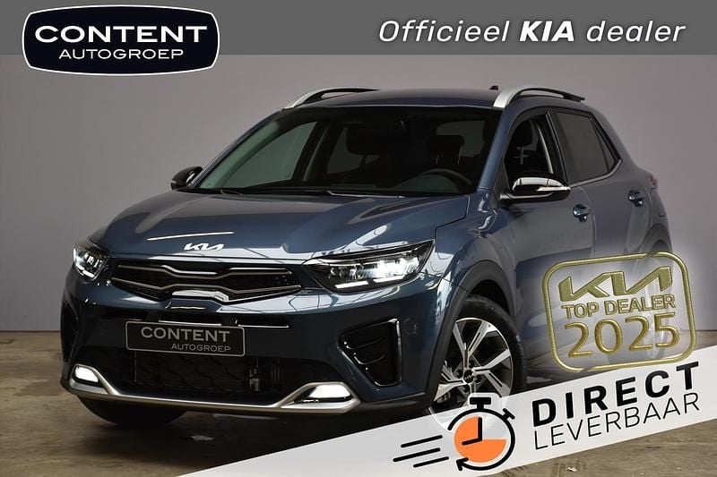 Smoke blue (blauw metallic) Nieuw 2025 Kia Stonic GT-Line SUV | € 29.040 (Eerlijke prijs) - Afbeelding 1/4