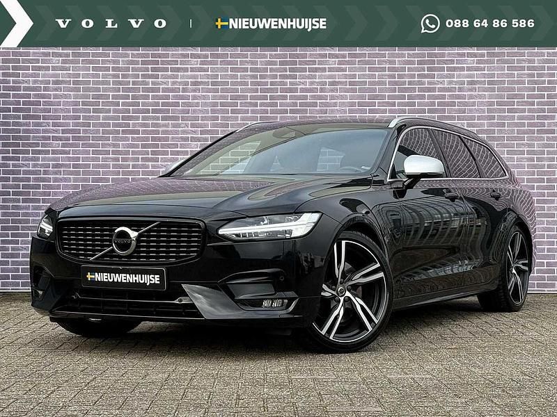 Zwart Gebruikt 2019 Volvo V90 Business Edition Stationwagen | € 28.694 (Duur) - Afbeelding 1/3