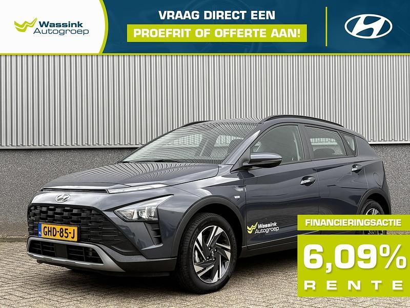 Aurora grey (blauw metallic) Occasion 2024 Hyundai Bayon Comfort SUV | € 20.885 (Eerlijke prijs) - Afbeelding 1/3