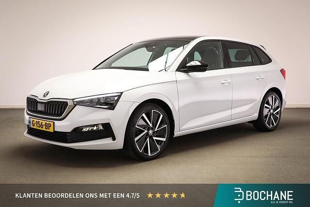 Moon white metallic (wit metallic) Gebruikt 2019 Skoda Scala Business Line Hatchback | € 20.700 (Eerlijke prijs) - Afbeelding 1/4