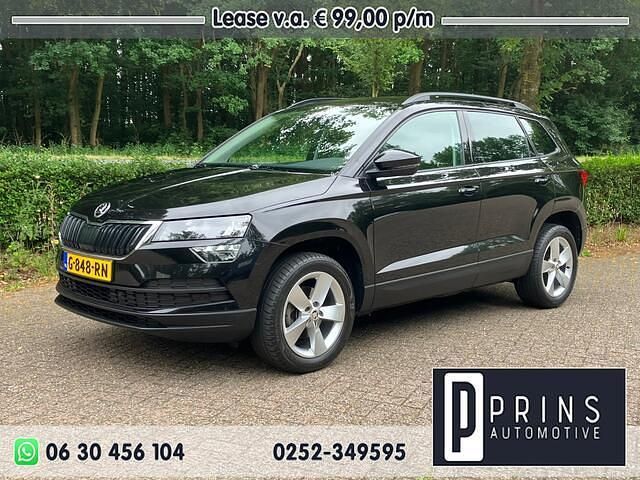 Zwart (metallic) Gebruikt 2019 Skoda Karoq Business Line SUV | € 17.945 (Goede deal) - Afbeelding 1/4
