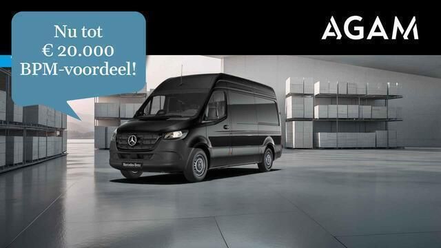 Zwart Nieuw 2024 Mercedes Sprinter Van | € 46.750 - Afbeelding 1/4