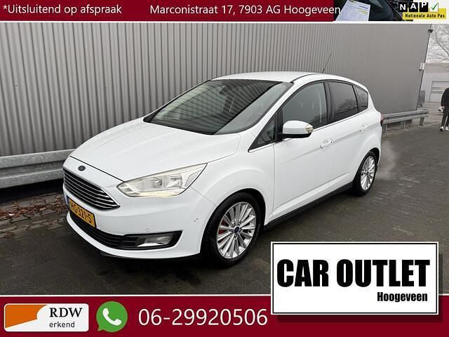 Wit Occasion 2015 Ford C-MAX Titanium MPV | € 6.450 (Eerlijke prijs) - Afbeelding 1/4