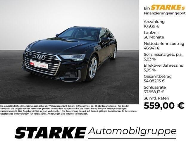 Zwart Gebruikt 2023 Audi A6 Sport Stationwagen | € 57.451 (Duur) - Afbeelding 1/4