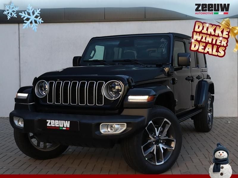 Zwart Nieuw 2025 Jeep Wrangler Unlimited Sahara SUV | € 89.450 (Goede deal) - Afbeelding 1/4