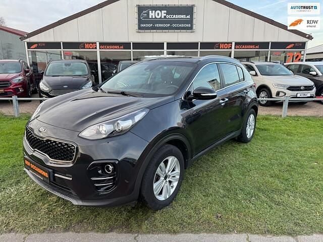 Zwart (metallic) Gebruikt 2018 Kia Sportage SUV | € 16.949 (Goede deal) - Afbeelding 1/4