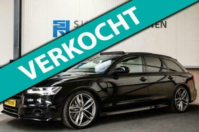Zwart Gebruikt 2018 Audi A6 S-Line Stationwagen | € 48.950 - Afbeelding 1/4