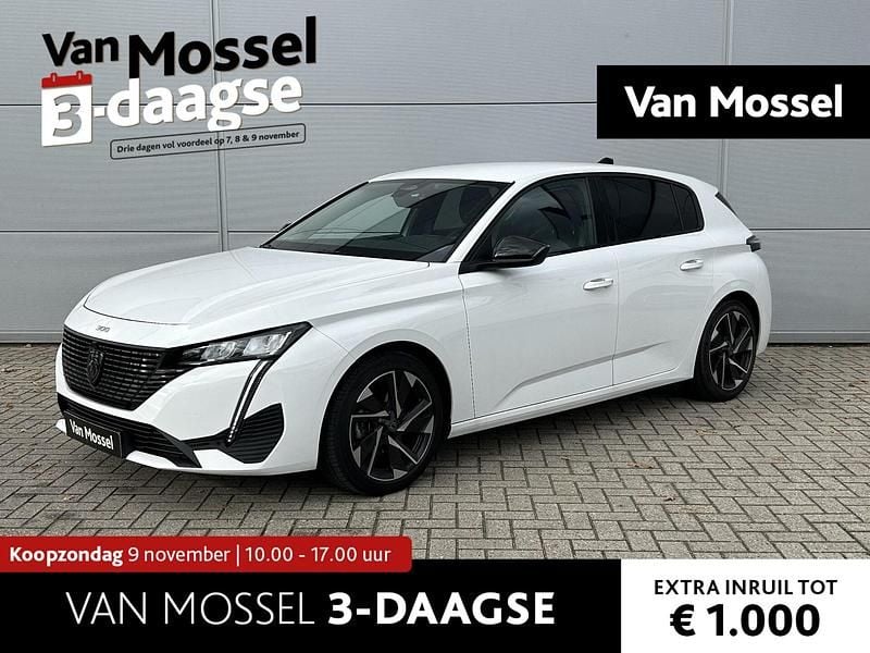 Wit Gebruikt 2022 Peugeot 308 Allure Hatchback | € 24.440 (Eerlijke prijs) - Afbeelding 1/3