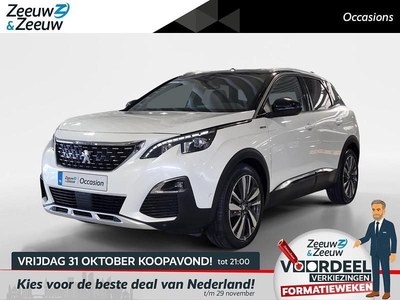 Wit Gebruikt 2019 Peugeot 3008 GT-line SUV | € 19.940 (Goede deal) - Afbeelding 1/4
