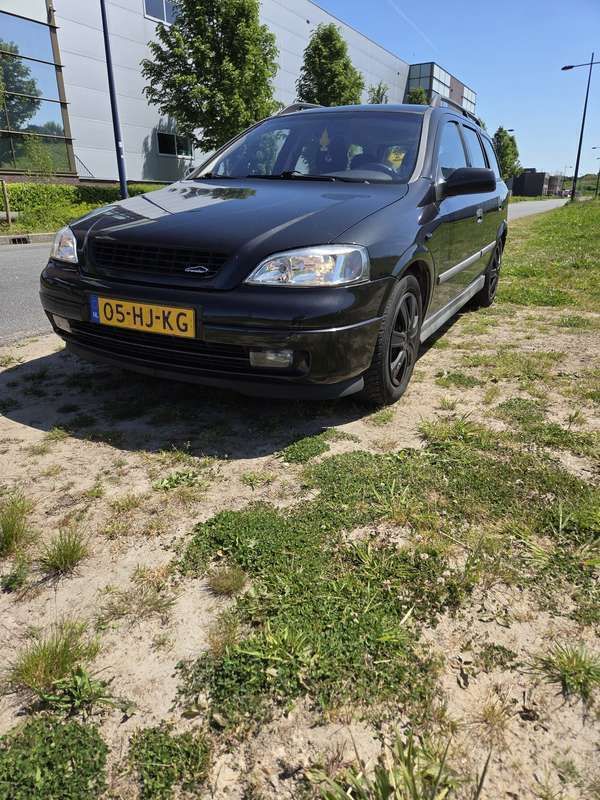 Zwart Gebruikt 2001 Opel Astra Comfort Stationwagen | € 1.250 (Eerlijke prijs) - Afbeelding 1/4