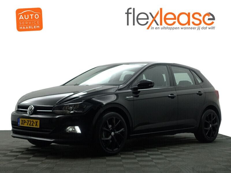 Zwart metallic Gebruikt 2019 VW Polo R-line Plus Hatchback | € 16.900 - Afbeelding 1/4