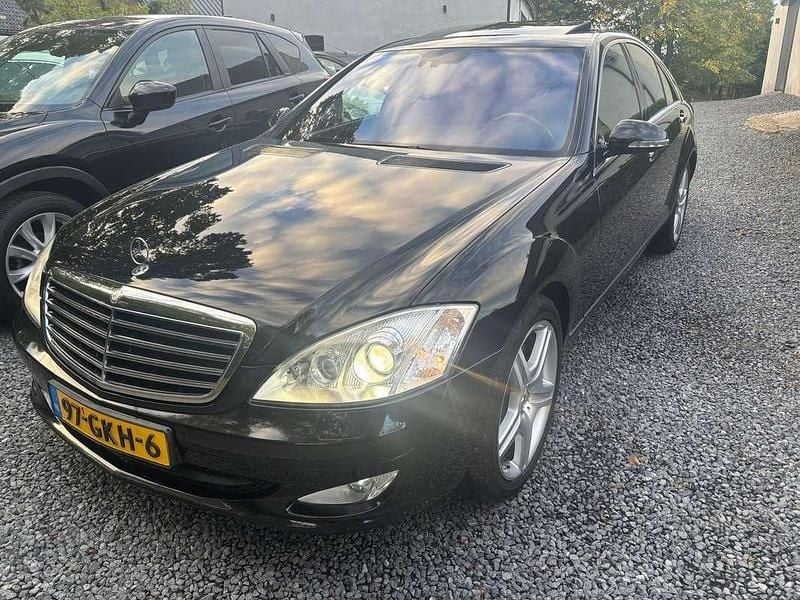 Zwart Occasion 2008 Mercedes S320 Prestige Sedan | € 8.950 (Super prijs) - Afbeelding 1/4