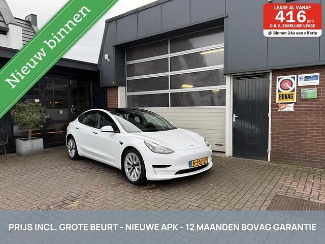 Wit Gebruikt 2021 Tesla Model 3 RWD Sedan | € 25.950 (Eerlijke prijs) - Afbeelding 1/4