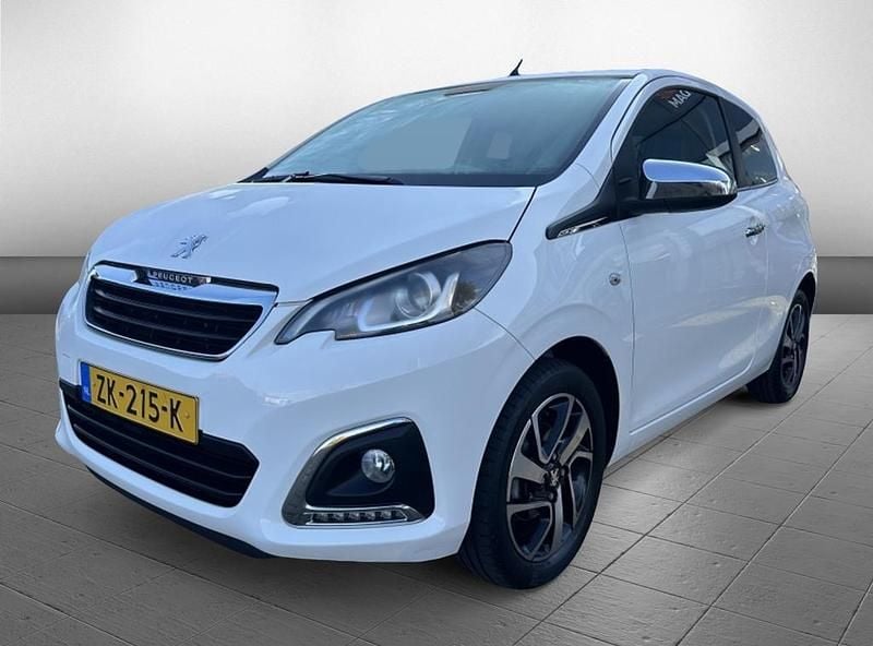 Wit Gebruikt 2019 Peugeot 108 Allure Hatchback | € 9.950 (Eerlijke prijs) - Afbeelding 1/4