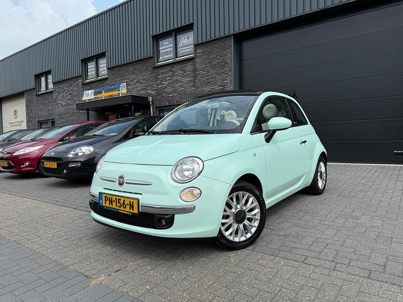 Groen Occasion 2015 Fiat 500C Lounge Cabriolet | € 7.999 (Goede deal) - Afbeelding 1/4