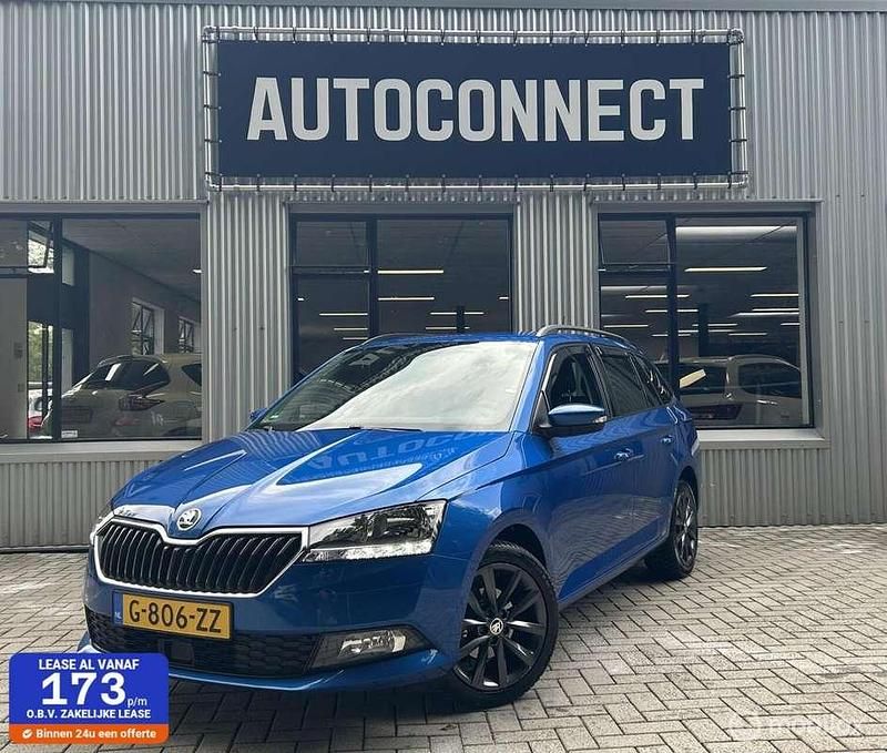 Blauw, metallic lak Gebruikt 2019 Skoda Fabia Business Line Stationwagen | € 10.495 (Goede deal) - Afbeelding 1/4