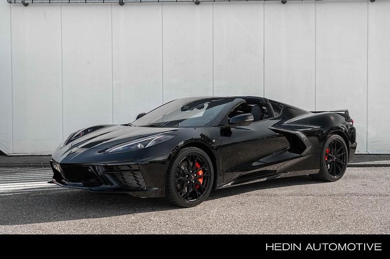 Zwart Nieuw 2025 Corvette Stingray Coupé | € 215.325 - Afbeelding 1/4