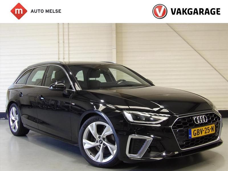 Zwart Gebruikt 2021 Audi A4 S-Line Stationwagen | € 32.950 (Super prijs) - Afbeelding 1/4